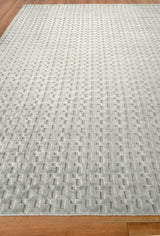 Exquisite Rugs Monroe Silk Hand-loomed Bamboo Silk 3972 Light Green 2' x 3' Area Rug