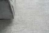 Exquisite Rugs Crush Hand Knotted Bamboo Silk in 3989 Silver 8' x 10' Area Rug