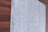 Exquisite Rugs Crush Hand Knotted Bamboo Silk in 3991 Aqua/Dark Aqua 8' x 10' Area Rug