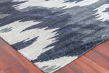 Exquisite Rugs Bamboo Silk Hand Knotted Bamboo Silk in 3998 Navy Blue 9' x 12' Area Rug