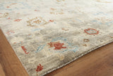 Exquisite Rugs Essex Hand Knotted New Zealand Wool in 4032 Tan/Blue/Rust 10' x 14' Area Rug