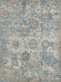 Exquisite Rugs Essex Hand Knotted New Zealand Wool in 4033 Ivory/Light Blue/Multi 10' x 14' Area Rug