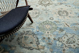 Exquisite Rugs Essex Hand Knotted New Zealand Wool in 4033 Ivory/Light Blue/Multi 12' x 15' Area Rug
