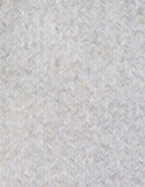 Exquisite Rugs Mosaic Leather Handmade Leather Hide in 4061 Ivory 11.5' x 14.5' Area Rug