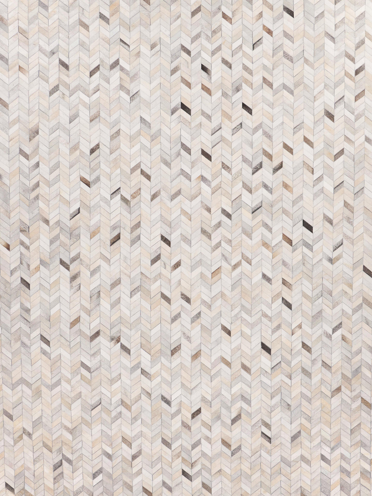 Exquisite Rugs Mosaic Leather Handmade Leather Hide in 4062 Silver 8' x 11' Area Rug