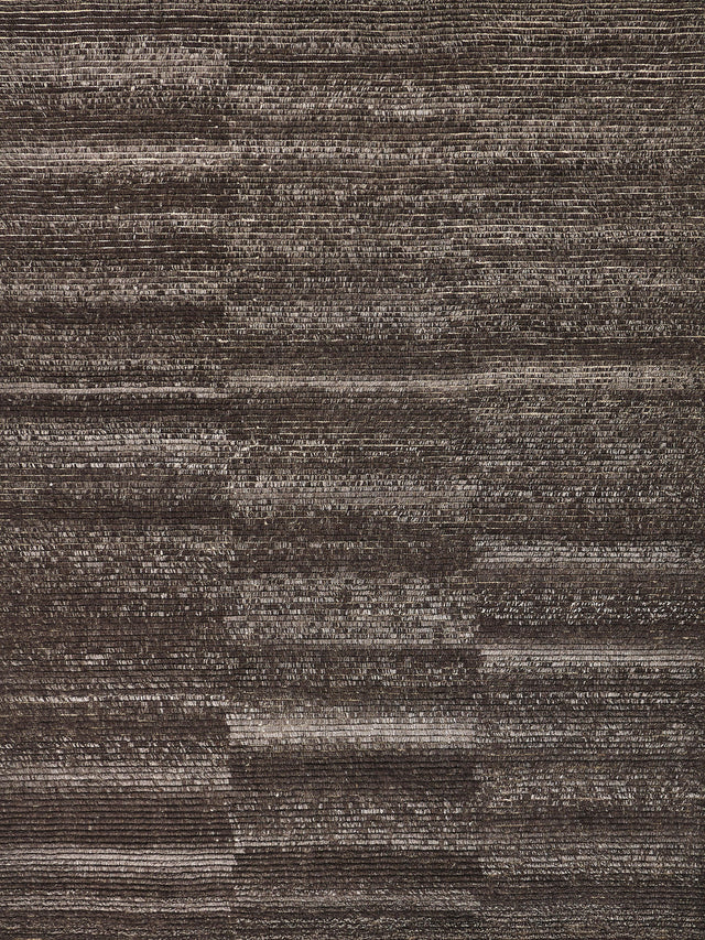 Exquisite Rugs Kaza Hand-knotted New Zealand Wool 4103 Charcoal/Brown 2' x 3' Area Rug