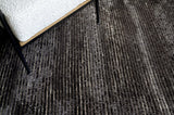 Exquisite Rugs Kaza Hand-knotted New Zealand Wool 4103 Charcoal/Brown 2' x 3' Area Rug