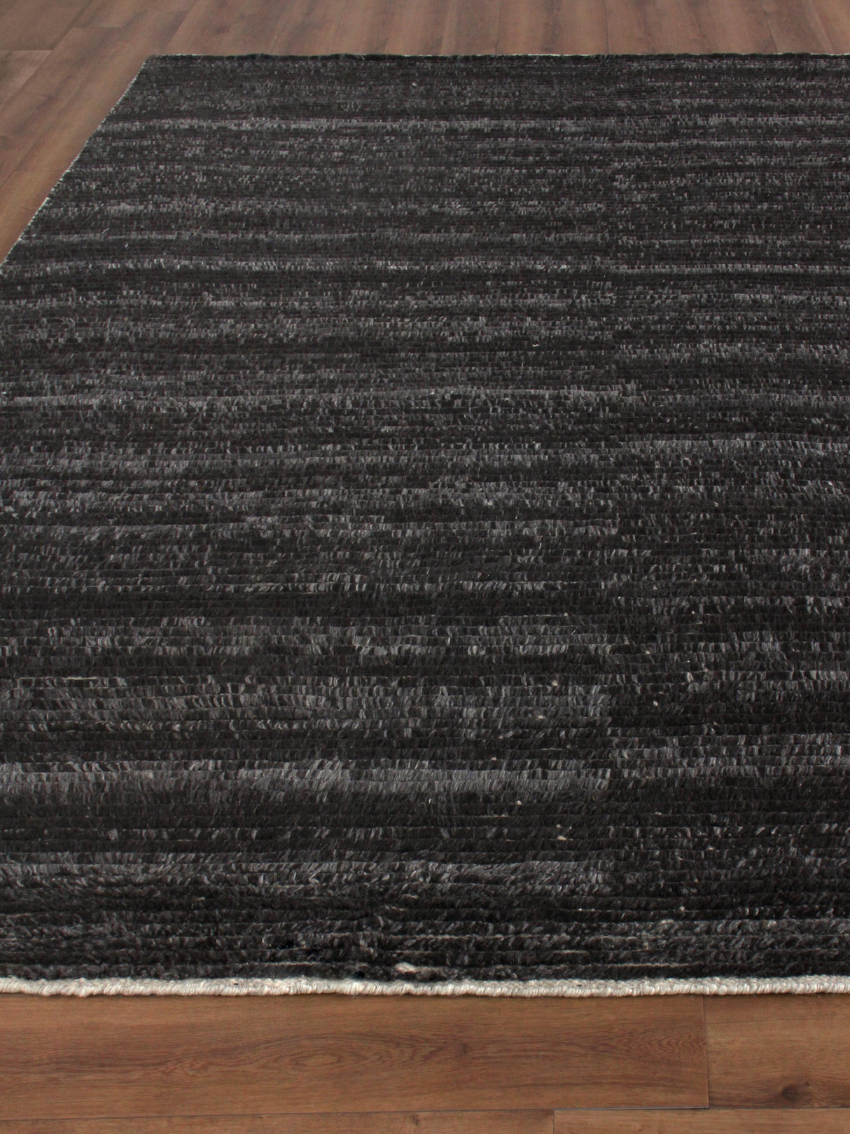 Exquisite Rugs Kaza Hand-knotted New Zealand Wool 4103 Charcoal/Brown 2' x 3' Area Rug