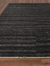 Exquisite Rugs Kaza Hand-knotted New Zealand Wool 4103 Charcoal/Brown 2' x 3' Area Rug