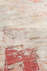 Exquisite Rugs Fine Pure Silk Hand Knotted Silk in 4215 Beige/Orange/Gold 8' x 10' Area Rug