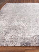 Exquisite Rugs Fine Pure Silk Hand-knotted Silk 4222 Silver/Ivory 13' x 14' Area Rug