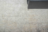 Exquisite Rugs Fine Pure Silk Hand-knotted Silk 4222 Silver/Ivory 13' x 14' Area Rug
