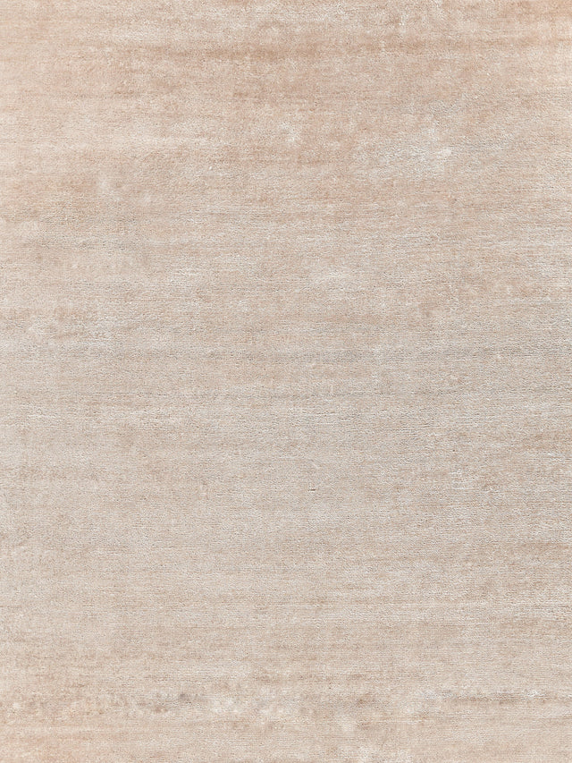 Exquisite Rugs Plush Hand-knotted Bamboo Silk/Mohair 4395 Light Beige 2' x 3' Area Rug