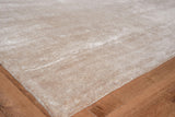 Exquisite Rugs Plush Hand-knotted Bamboo Silk/Mohair 4395 Light Beige 2' x 3' Area Rug