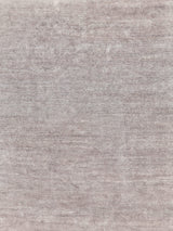 Exquisite Rugs Plush Hand-knotted Bamboo Silk/Mohair 4396 Light Silver 2' x 3' Area Rug