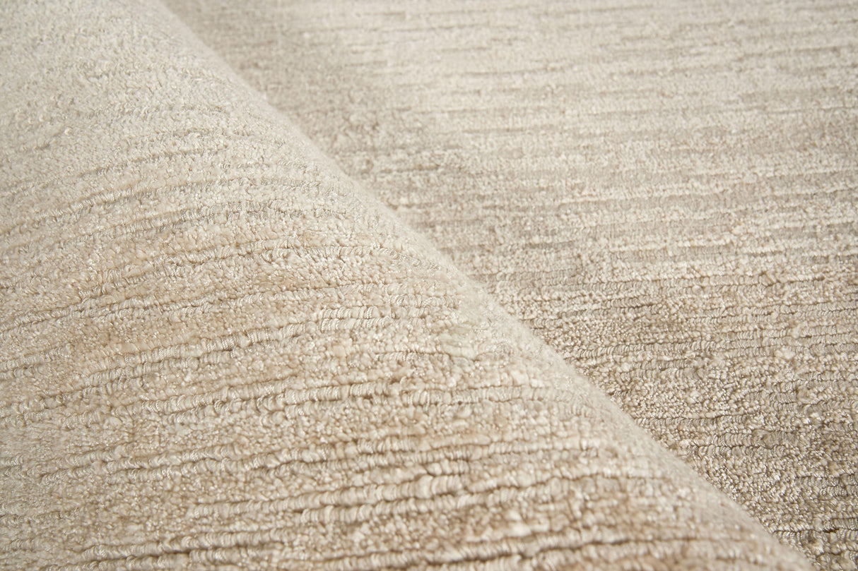 Exquisite Rugs Tangaro Hand-loomed Bamboo Silk/Banana Silk 4436 Light Beige 2' x 3' Area Rug