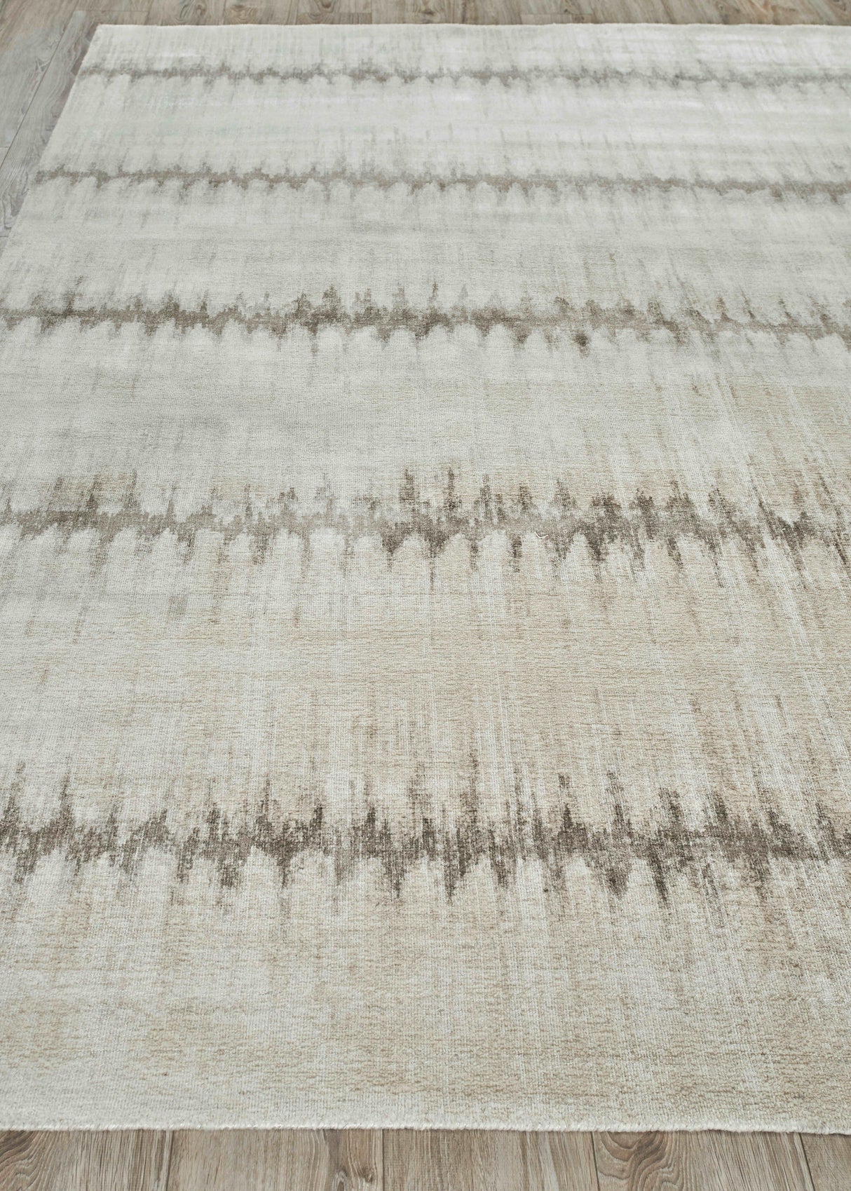 Exquisite Rugs Chroma Hand-loomed Wool/Bamboo Silk 4494 Beige/Brown 9.58' x 9.58' Area Rug