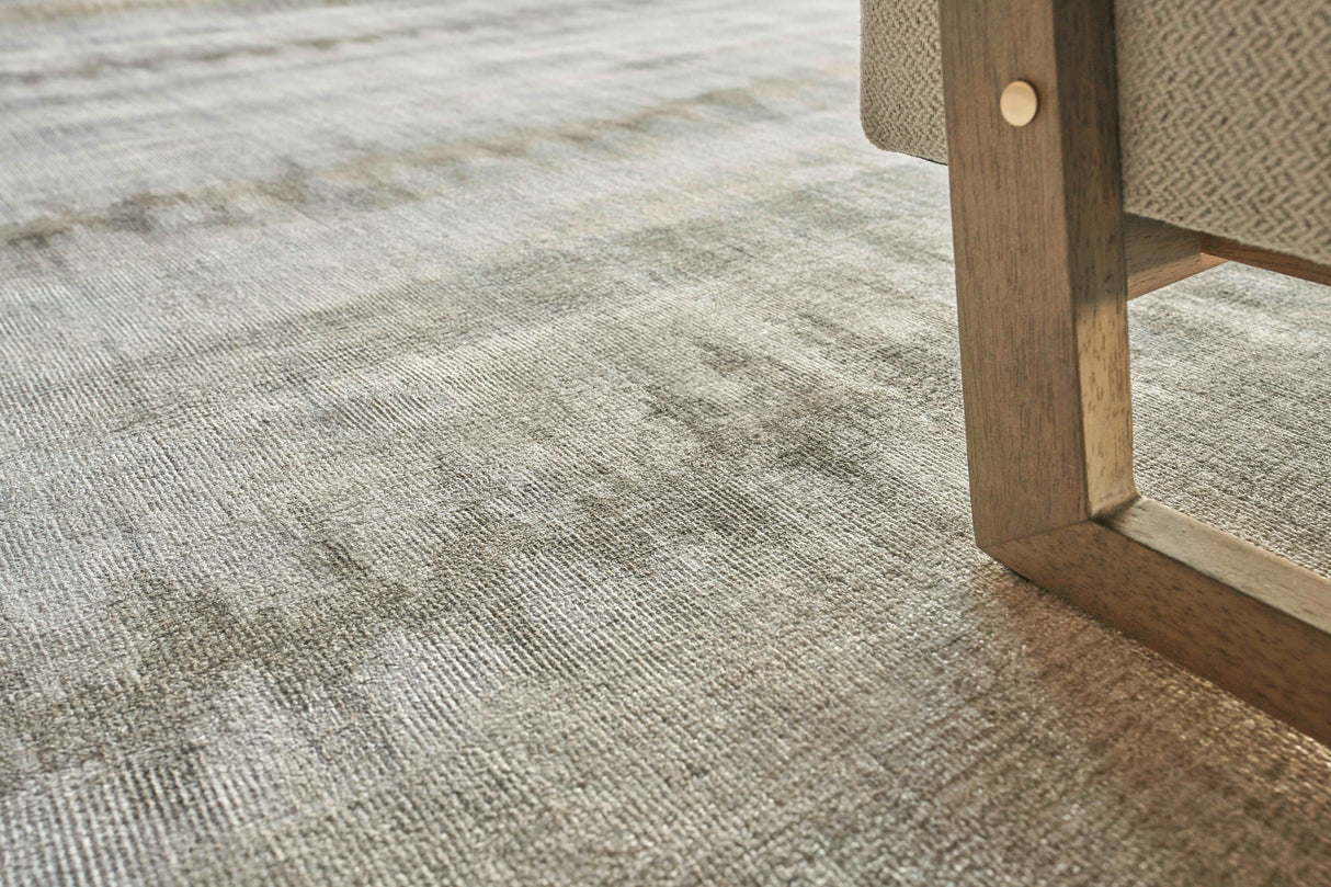 Exquisite Rugs Chroma Hand-loomed Wool/Bamboo Silk 4494 Beige/Brown 9.58' x 9.58' Area Rug