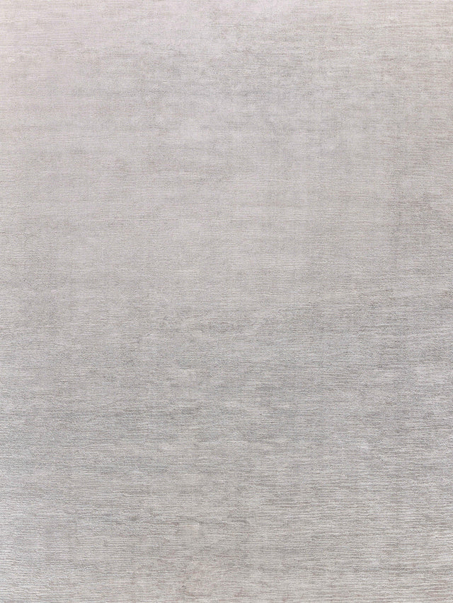 Exquisite Rugs Tangaro Hand-loomed Bamboo Silk/Banana Silk Silver 2' x 3' Area Rug