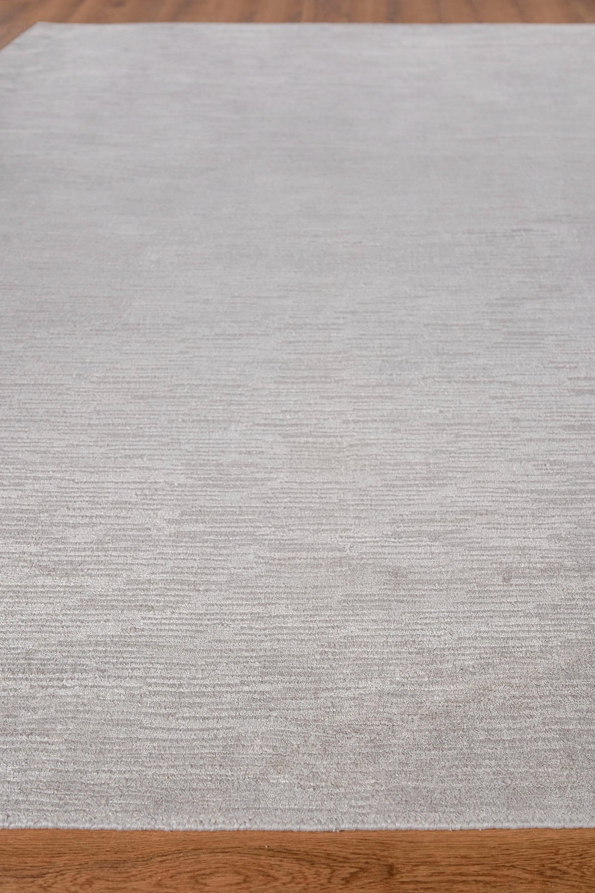 Exquisite Rugs Tangaro Hand-loomed Bamboo Silk/Banana Silk Silver 2' x 3' Area Rug