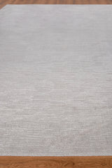 Exquisite Rugs Tangaro Hand-loomed Bamboo Silk/Banana Silk Silver 2' x 3' Area Rug