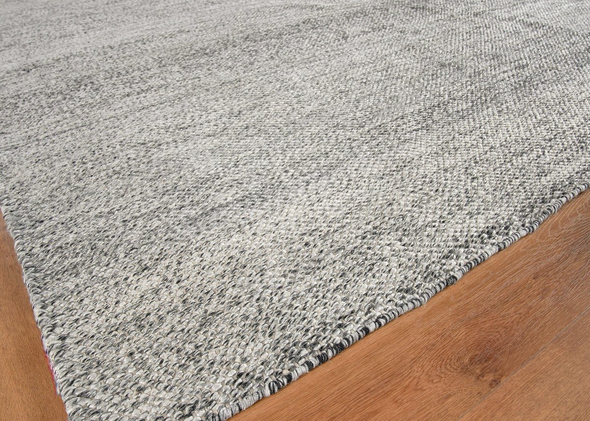 Exquisite Rugs Rhodes Hand-loomed PET yarn 4565 Black 2' x 3' Area Rug