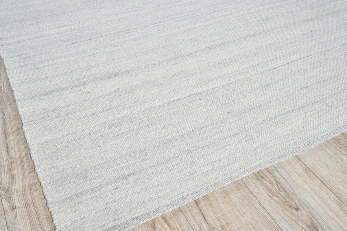 Exquisite Rugs Tocayo Flatweave New Zealand Wool 4596 Ivory/Light Blue 2' x 3' Area Rug