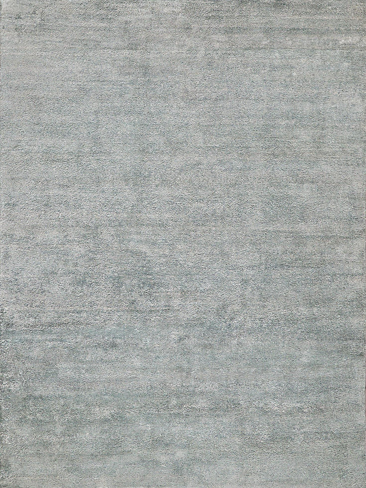 Exquisite Rugs Plush Hand-Knotted Bamboo Silk and Wool 4642 Gray 2' x 3' Area Rug