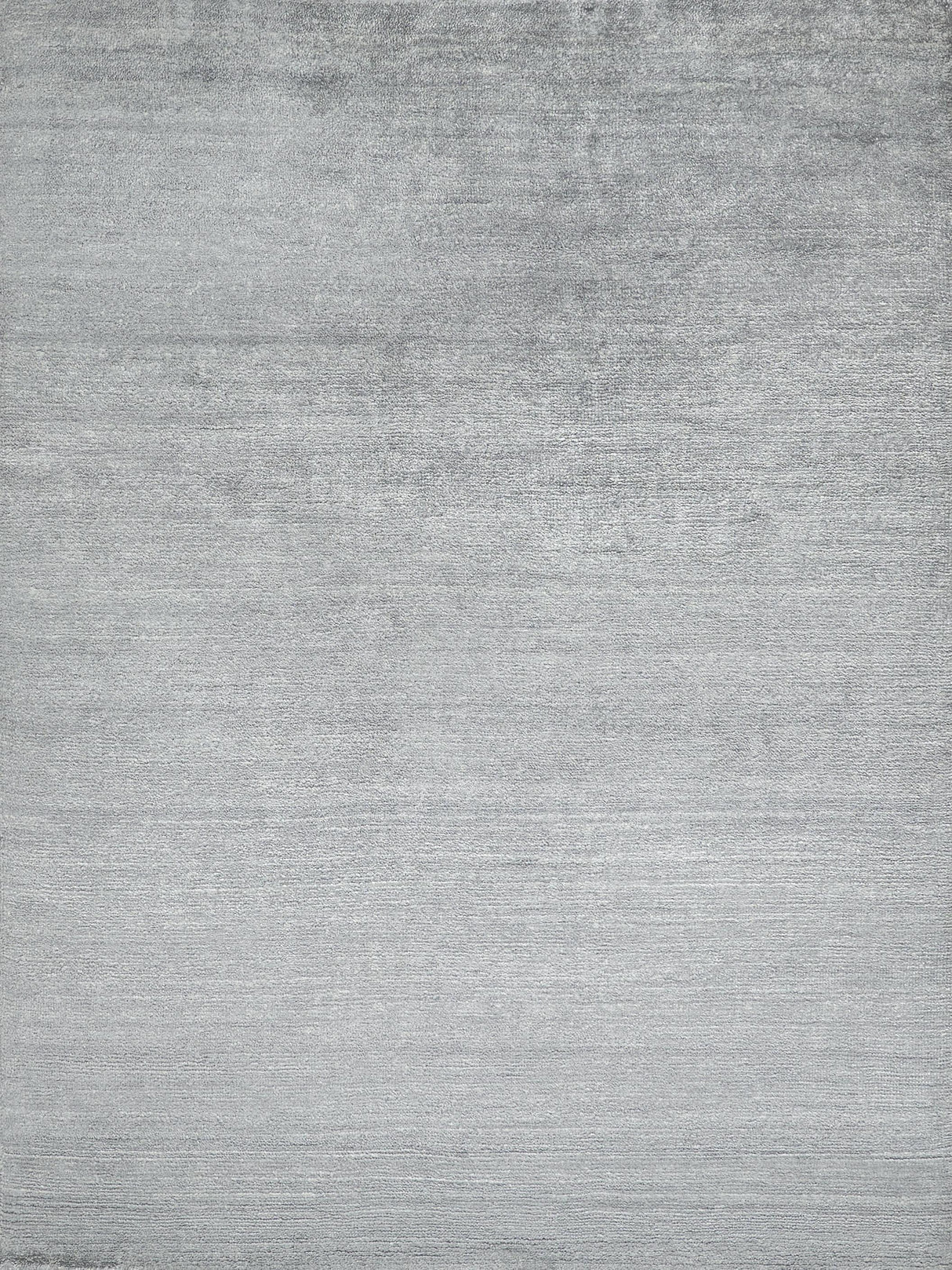 Exquisite Rugs Plush Hand-Knotted Bamboo Silk and Wool 4653 Dark Silver 2' x 3' Area Rug