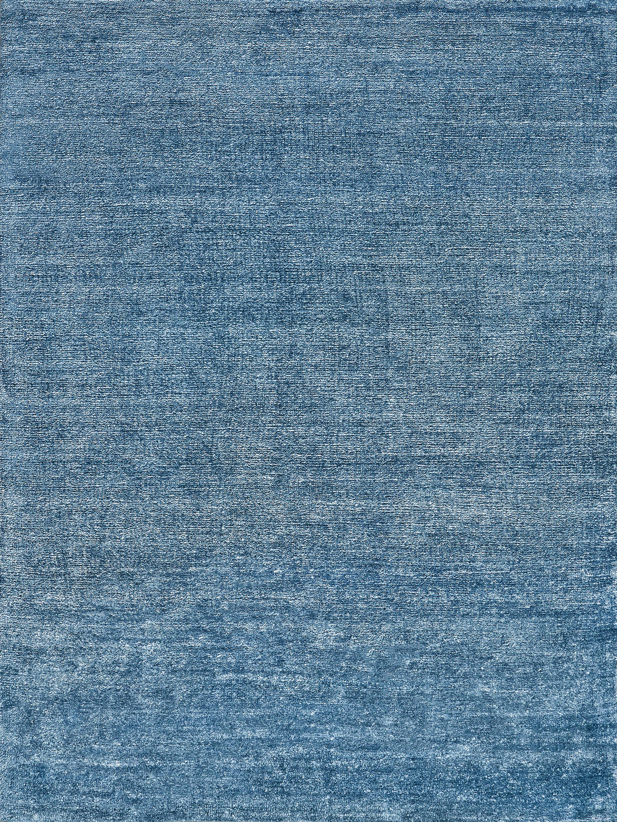 Exquisite Rugs Plush Hand-knotted Bamboo Silk/Mohair 4662 Light Blue 2' x 3' Area Rug