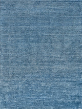 Exquisite Rugs Plush Hand-knotted Bamboo Silk/Mohair 4662 Light Blue 2' x 3' Area Rug