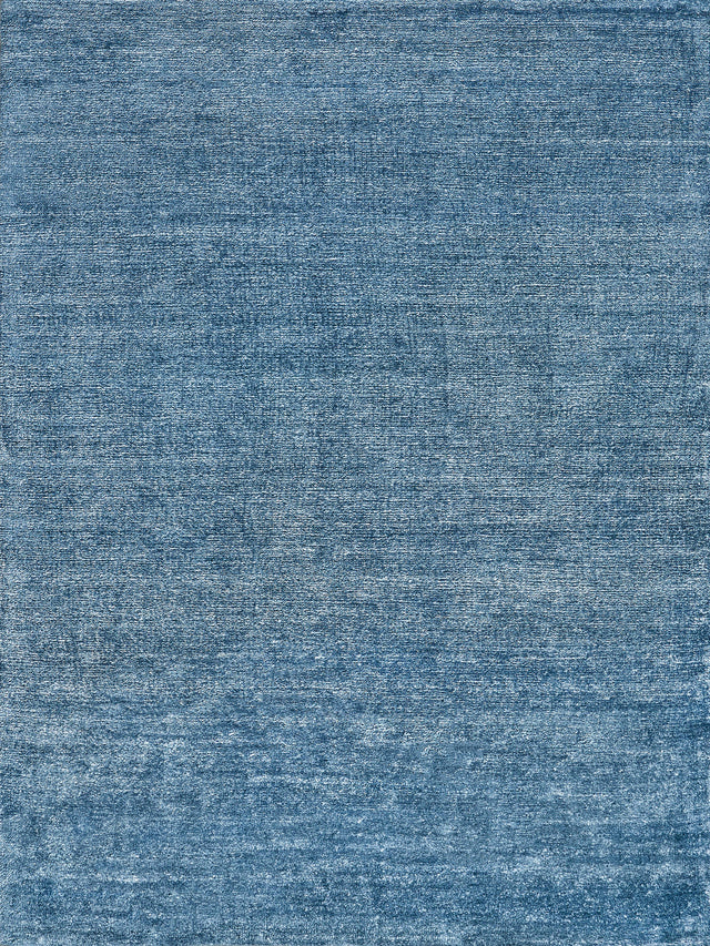Exquisite Rugs Plush Hand-knotted Bamboo Silk/Mohair 4662 Light Blue 2' x 3' Area Rug