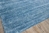 Exquisite Rugs Plush Hand-knotted Bamboo Silk/Mohair 4662 Light Blue 2' x 3' Area Rug