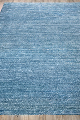 Exquisite Rugs Plush Hand-knotted Bamboo Silk/Mohair 4662 Light Blue 2' x 3' Area Rug