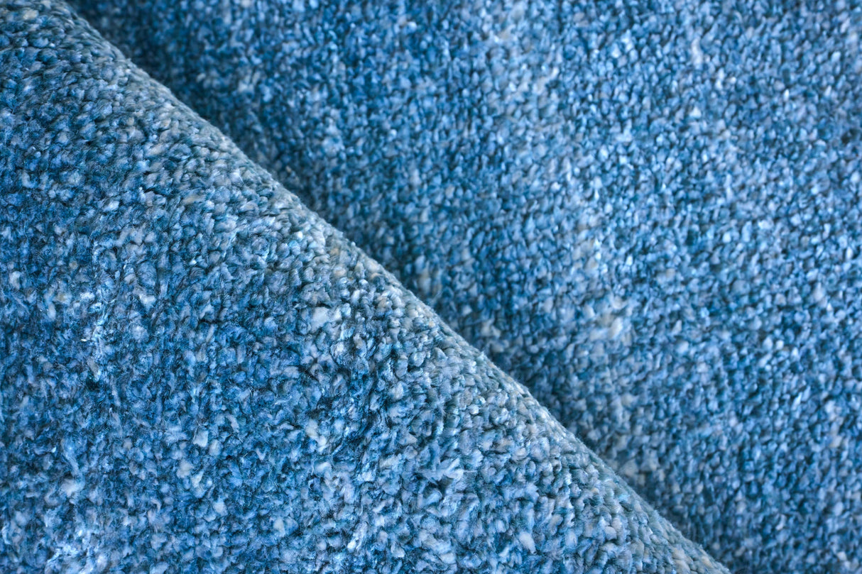 Exquisite Rugs Plush Hand-knotted Bamboo Silk/Mohair 4662 Light Blue 2' x 3' Area Rug