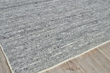 Exquisite Rugs Sorrento Hand Loomed New Zealand Wool in 4688 Dark Silver 10' x 14' Area Rug
