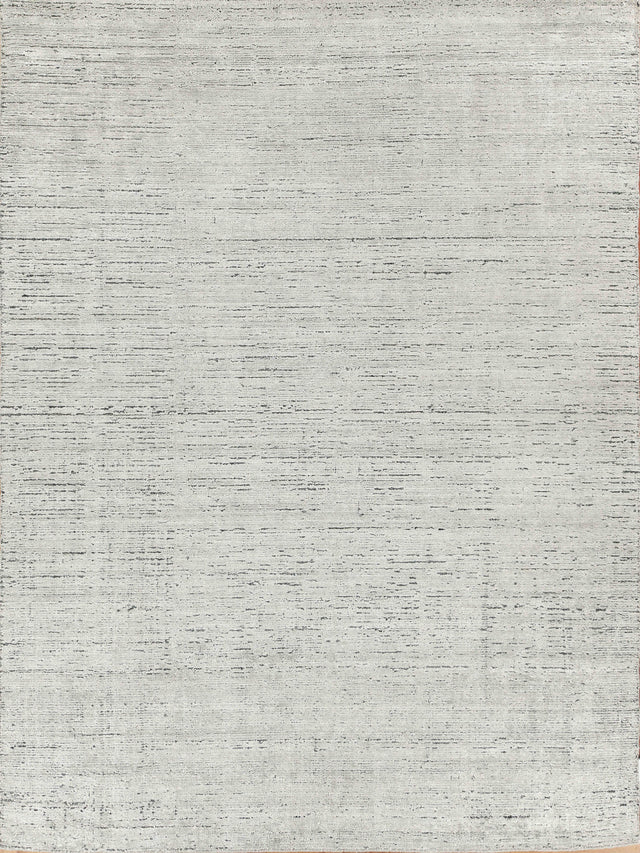 Exquisite Rugs Montero Hand Loomed Wool/PET yarn in 4691 Silver/Gray 10' x 14' Area Rug