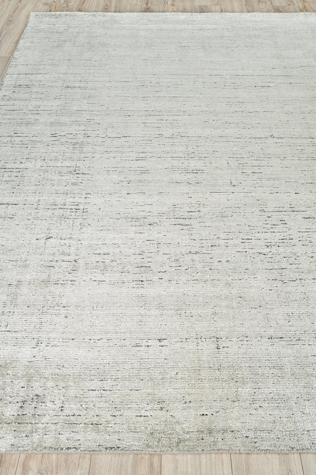 Exquisite Rugs Montero Hand Loomed Wool/PET yarn in 4691 Silver/Gray 8' x 10' Area Rug