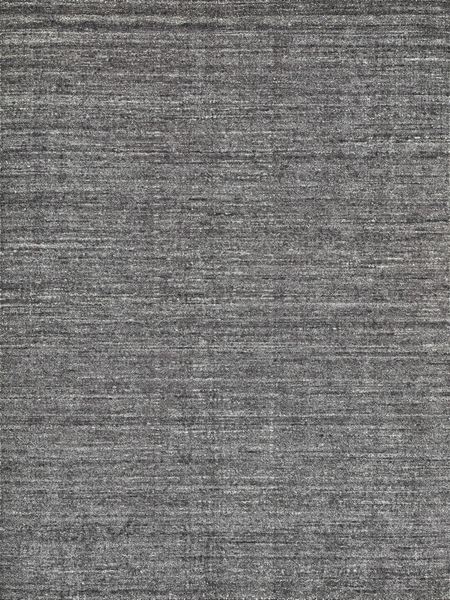 Exquisite Rugs Montero Hand Loomed Wool/PET yarn in 4693 Black/Ivory 2' x 3' Area Rug
