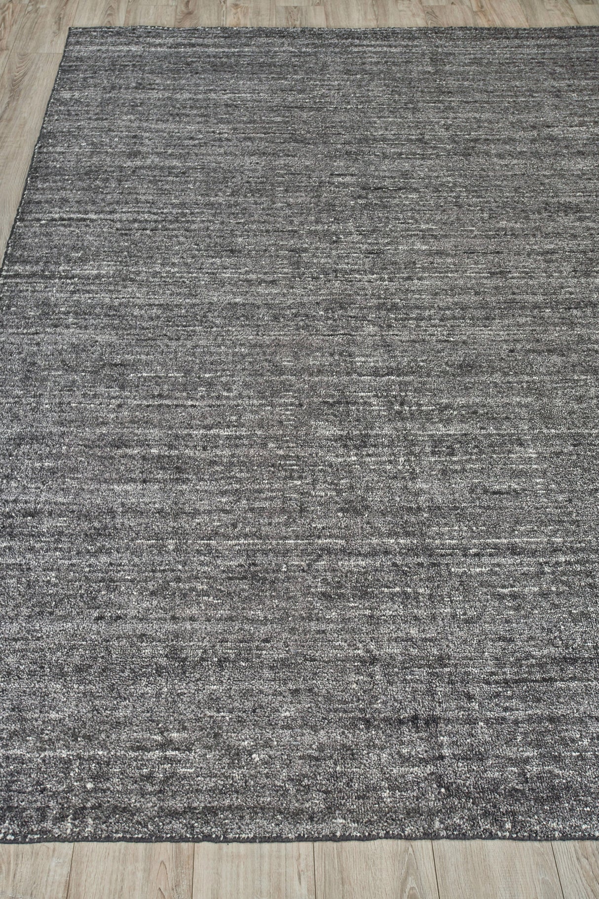 Exquisite Rugs Montero Hand Loomed Wool/PET yarn in 4693 Black/Ivory 2' x 3' Area Rug