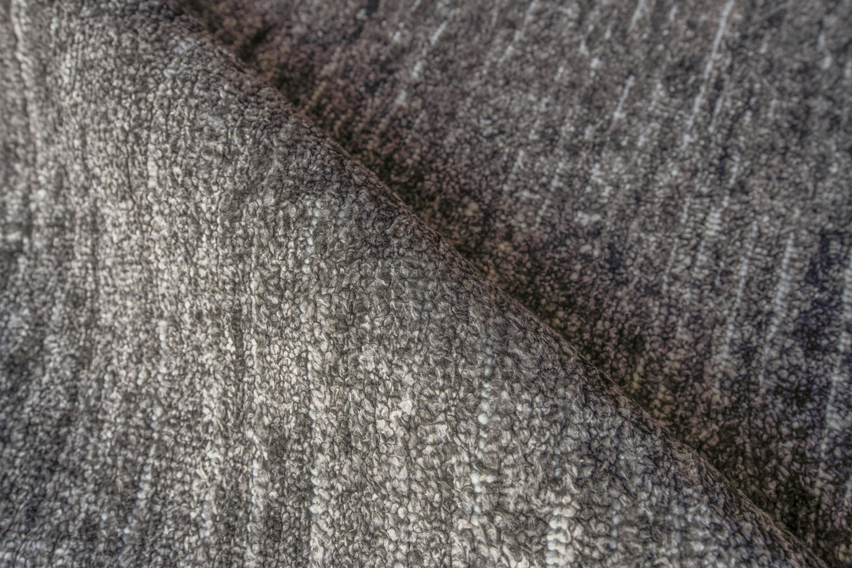 Exquisite Rugs Montero Hand Loomed Wool/PET yarn in 4693 Black/Ivory 8' x 10' Area Rug