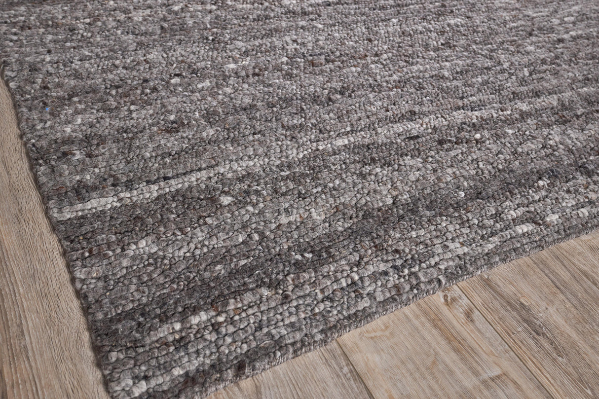 Exquisite Rugs Borelli Hand-loomed New Zealand Wool 4714 Dark Gray 2' x 3' Area Rug