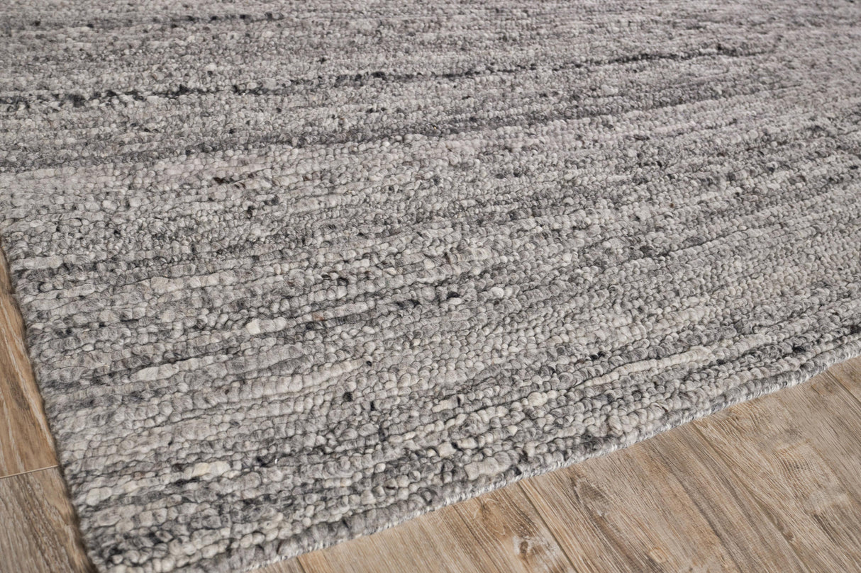 Exquisite Rugs Borelli Hand-loomed New Zealand Wool 4712 Light Gray 2' x 3' Area Rug
