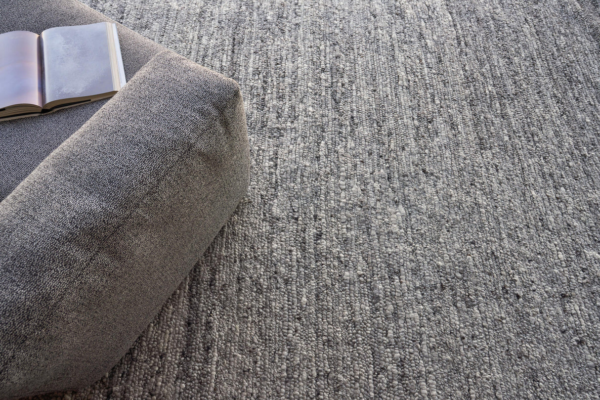 Exquisite Rugs Borelli Hand-loomed New Zealand Wool 4712 Light Gray 2' x 3' Area Rug