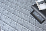 Exquisite Rugs Brentwood Handwoven Wool/Viscose 4748 Dark Gray 2' x 3' Area Rug