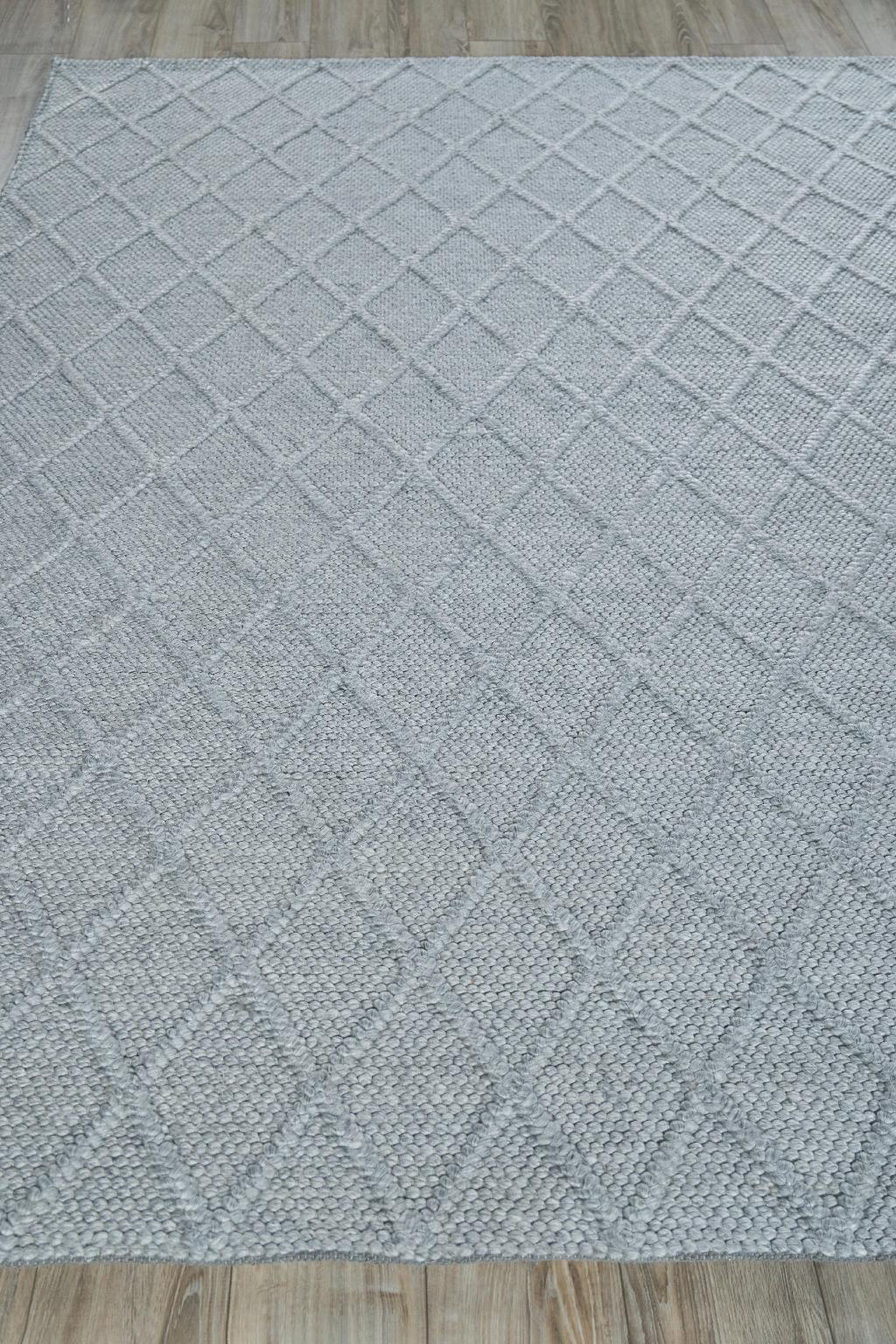 Exquisite Rugs Brentwood Handwoven Wool/Viscose 4748 Dark Gray 2' x 3' Area Rug