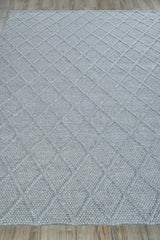Exquisite Rugs Brentwood Handwoven Wool/Viscose 4748 Dark Gray 2' x 3' Area Rug
