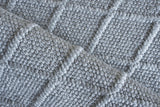 Exquisite Rugs Brentwood Handwoven Wool/Viscose 4748 Dark Gray 2' x 3' Area Rug