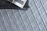 Exquisite Rugs Brentwood Handwoven Wool/Viscose 4748 Dark Gray 2' x 3' Area Rug