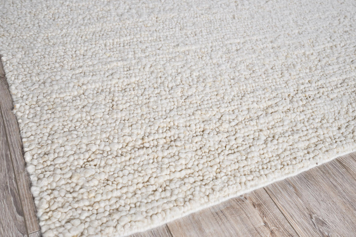 Exquisite Rugs Borelli Hand-loomed New Zealand Wool 4750 Ivory 3' x 2' Area Rug